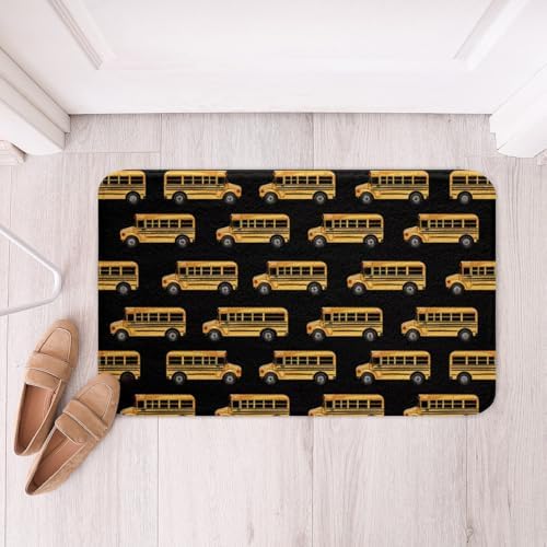 Erosebridal Waterproof School Bus Bath Mat 16x24