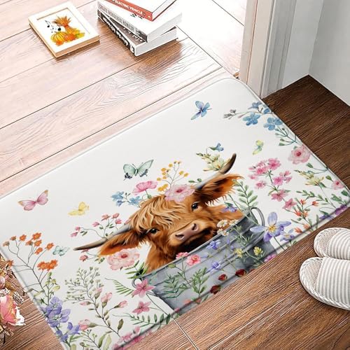 GCTNBJL Farmhouse Cow Bath Mat 178x295 Inch