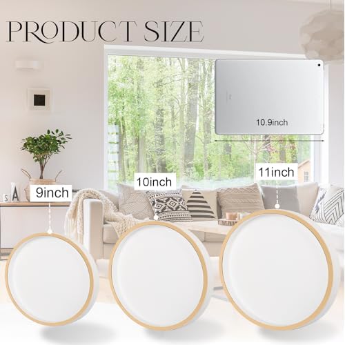 Bathroom Counter Tray 9 Inch White Wooden Decor