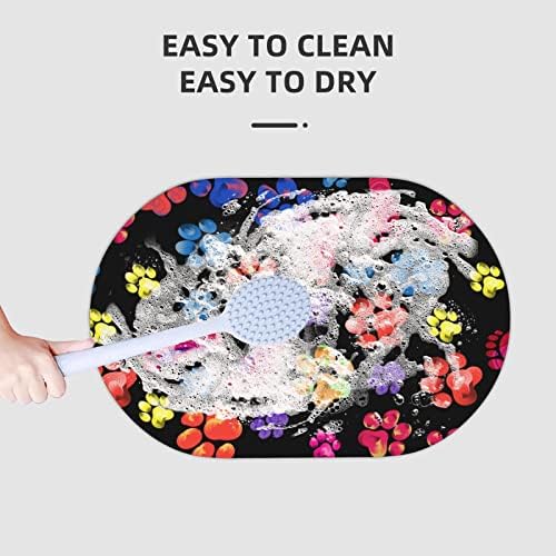 Juniissl Paw Bath Mat Diatomaceous Earth Rug 16x24