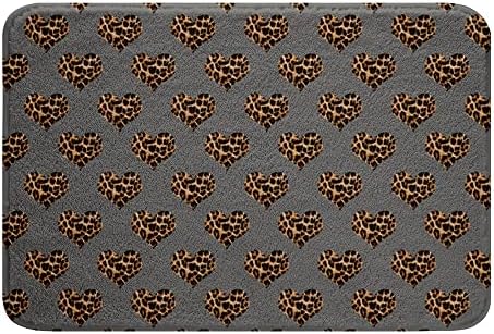 SGYDW Red Grey White Black Bath Rugs 24x16 Inch Non-Slip Design