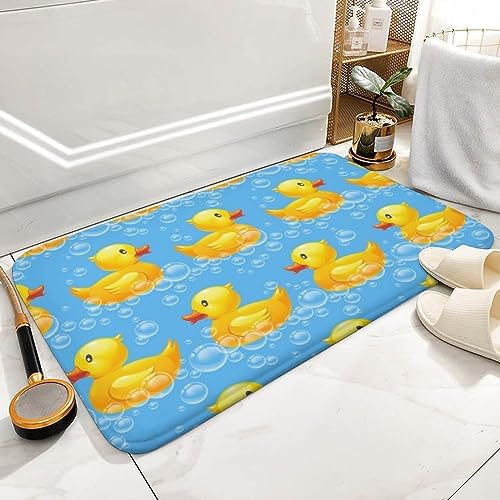 MZERSE Machine Washable Quick Dry Bath Mat for Kids Room