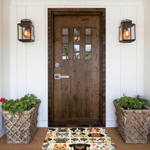 Cute Dog Bathroom Rug 24x16 inch Non-Slip