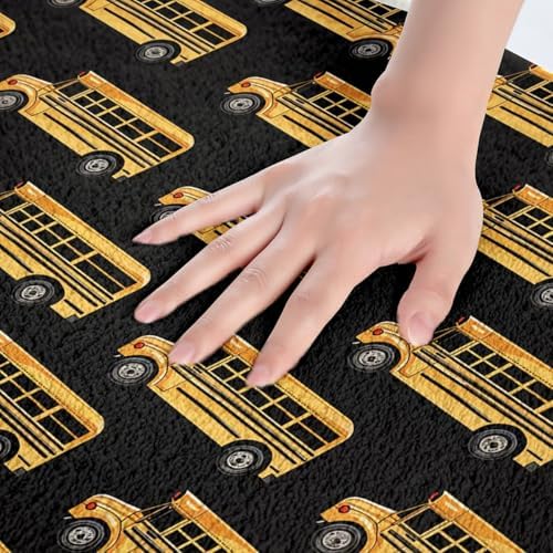 Erosebridal Waterproof School Bus Bath Mat 16x24
