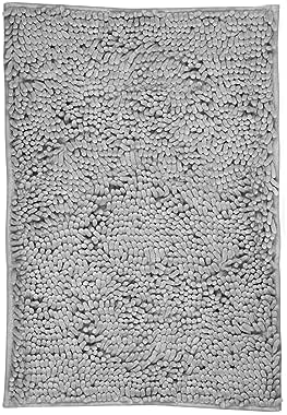 LanYunUmi Light Gray Bath Rug 17x24