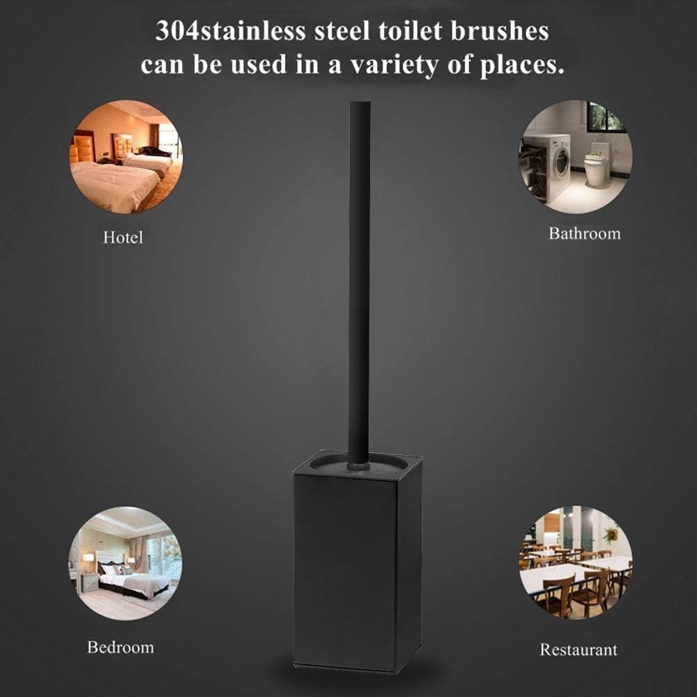 Stainless Steel Toilet Brush Holder for Bathroom Storage