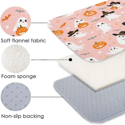 Halloween Ghost Bath Mat 16x24 Inch Non-Slip 1