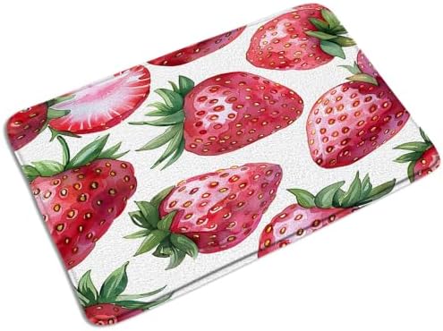 Strawberry Bath Mat Cute Fruit Design 236 x 157 Inch