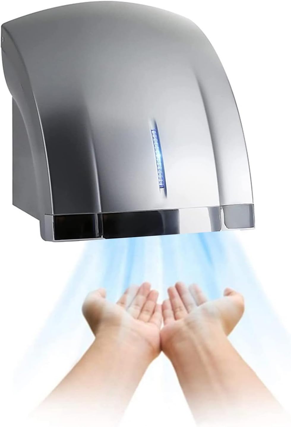 Fast Dry Hand Dryer with Hot Cold Wind 1800W Power 18ms Wind Speed