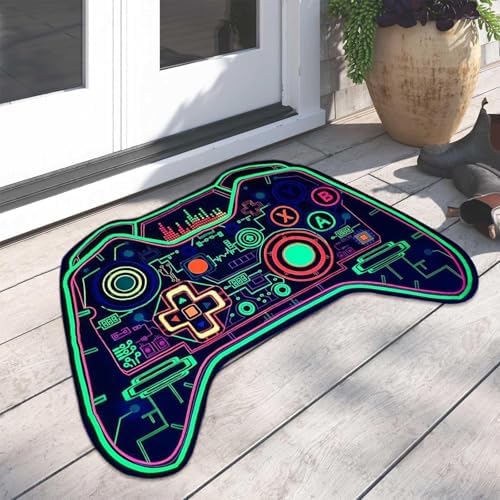 Cartoon Gamepad Floor Mat - Funny Non-Slip Soft