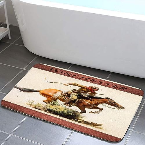 JAWO Winchester Bath Rug with Cowboy Design