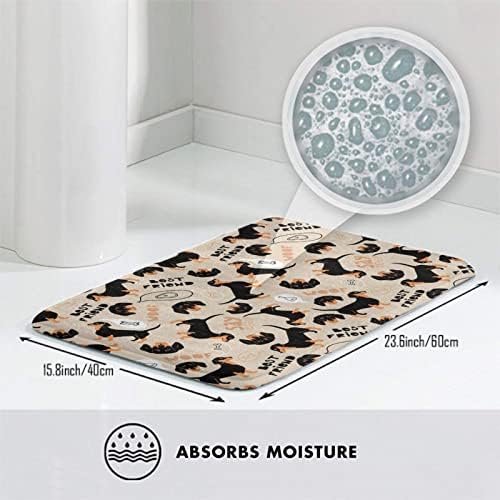 MZERSE Machine Washable Bath Mat with Memory Foam