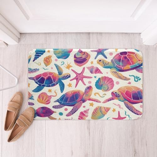 Erosebridal Sea Turtle Bath Rug Set for Kids 1