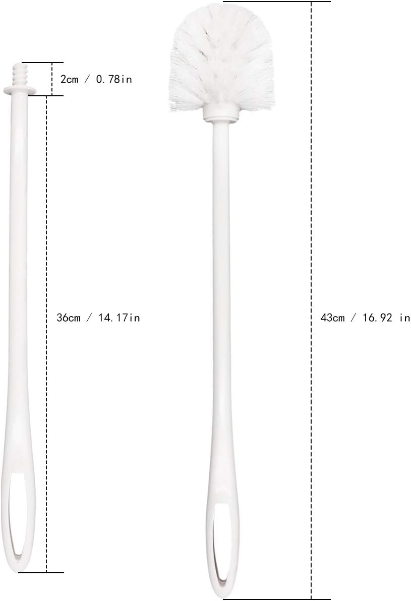 Top-spring Toilet Brush 1417 Inch Eco Plastic 4 Pack