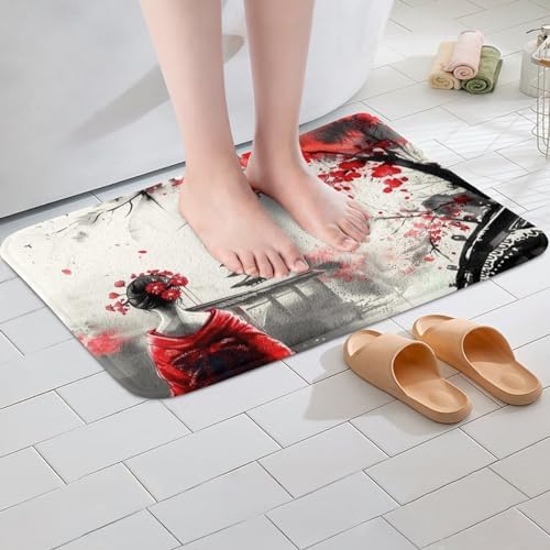 Erosebridal Cherry Blossom Bath Mat for Kids 1