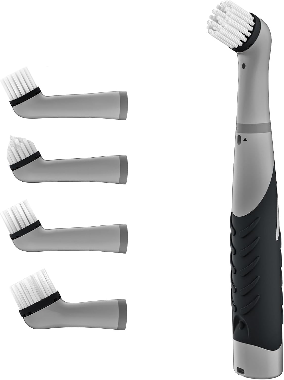 Pest Reject Pro Electric Cleaning Brush with 4 in 1 Brush Heads Black