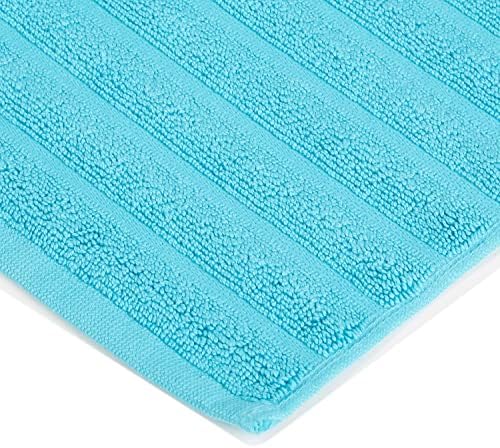 Superior Striped Bath Mats 2-Pack - Turquoise