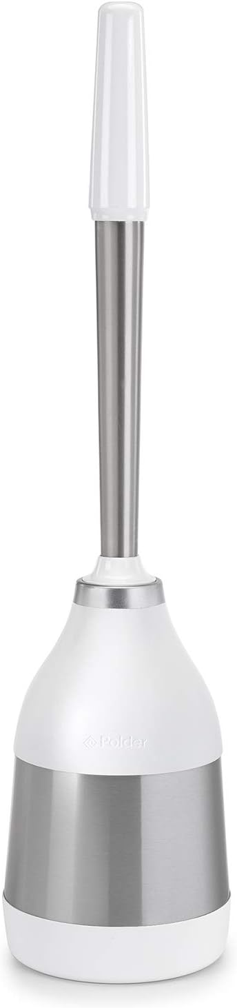 Polder Belle Design Toilet Brush Caddy with Twist-Off Brush Head