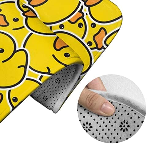 MZERSE Water Absorbent Bath Rug with Rubber Bottom