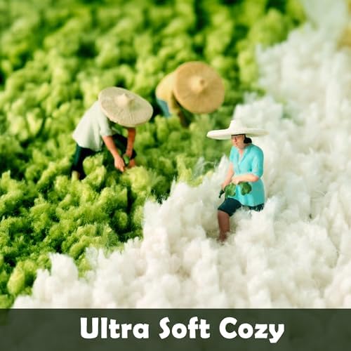 ZSHIFANG Cactus Rug 43x19 Green Microfiber Bath Mat for Bedroom and Bathroom