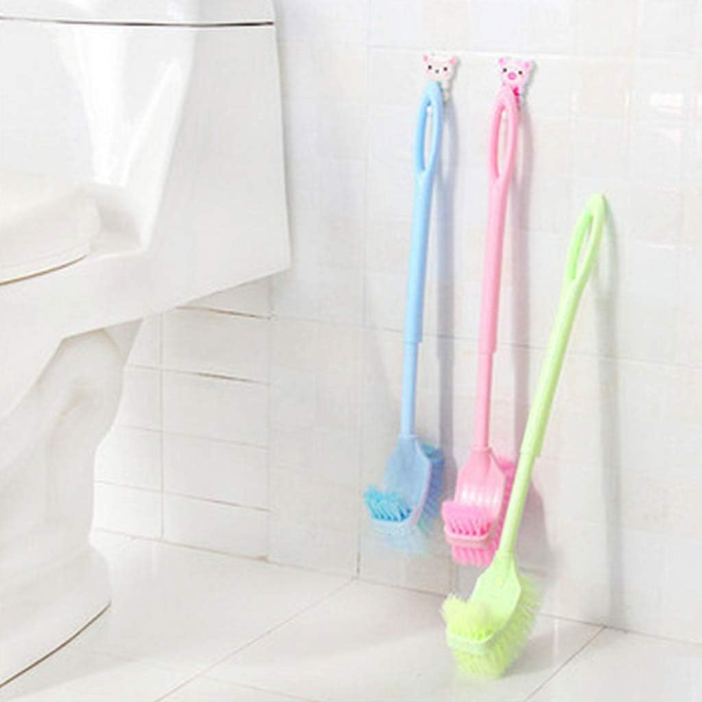 Long Handle Double Sided Toilet Brush with Holder 1
