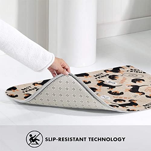 MZERSE Machine Washable Bath Mat with Memory Foam