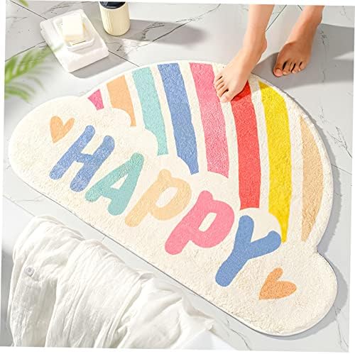 Rainbow Bath Mat Anti-Skid Bathroom Rug for Kids