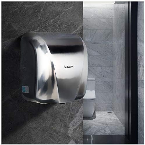 PLUSSEN 1800W Stainless Steel Hand Dryer - Touchless Infrared Sensor