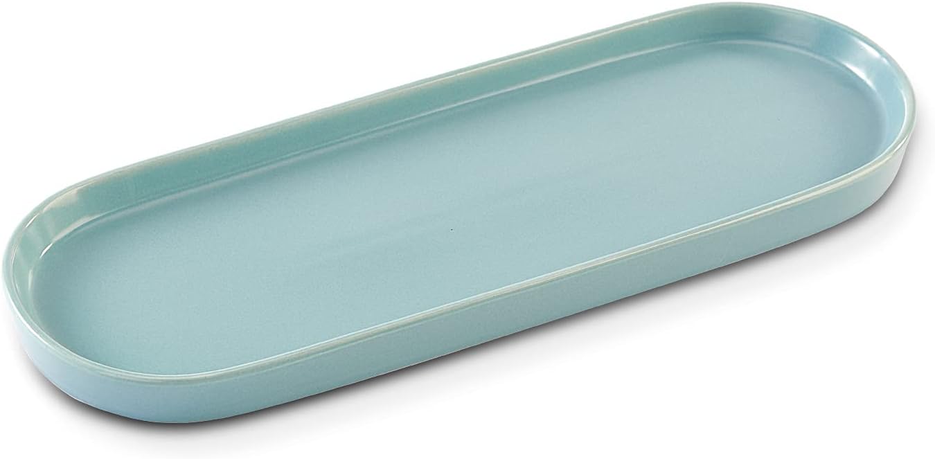 Simple Style Ceramic Sink Tray - Blue