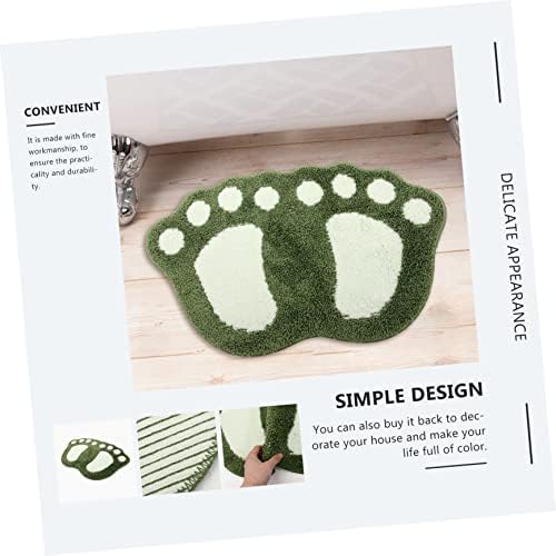 Ciieeo Anti-Slip Bath Mat with Footprint Design