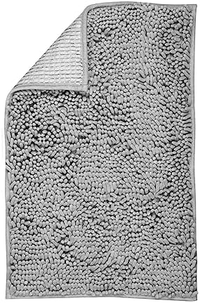 LanYunUmi Light Gray Bath Rug 17x24
