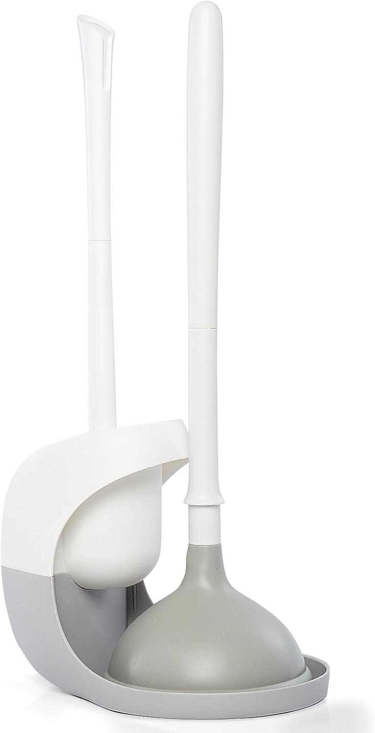 ADNIKIA 2 in 1 Toilet Brush and Plunger Set
