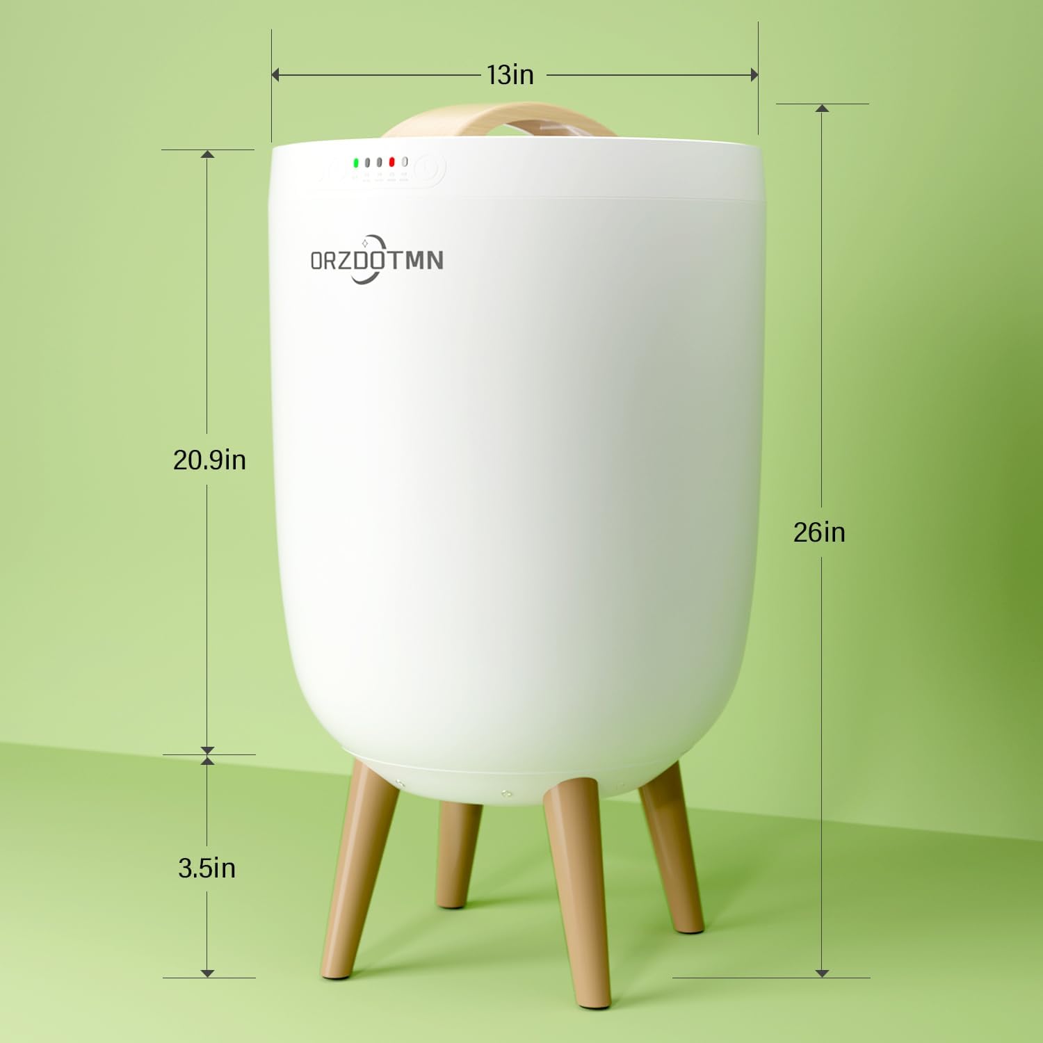 ORZDOTMN 20L Towel Warmer with Bluetooth Mood Lights