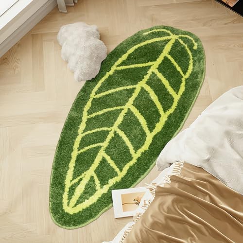 Sisher Green Leaf Bath Mat 46x18