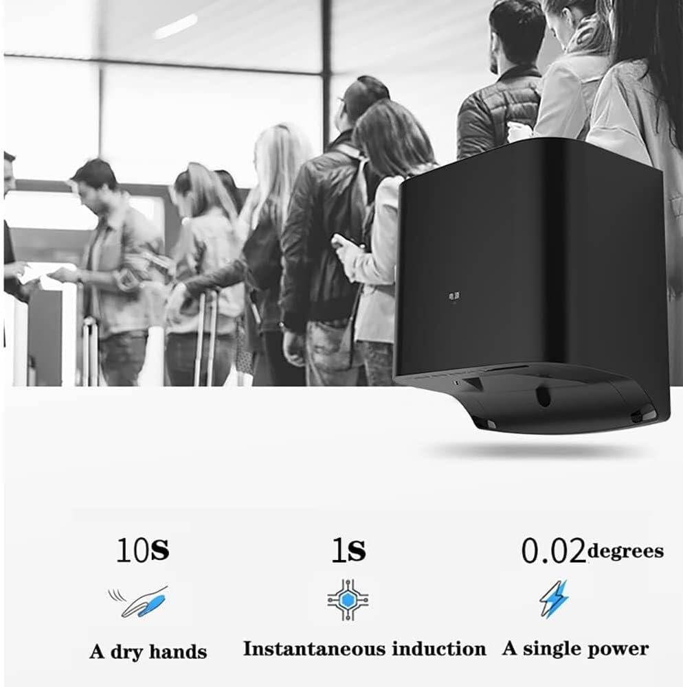 1250W Automatic Induction Hand Dryer with Hot and Cold Settings