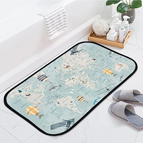 Hapuxt Bath Mat with Memory Foam Non-Slip 36x24 Inch