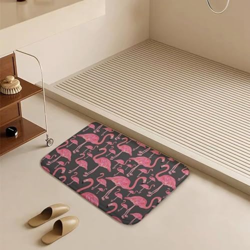 MZERSE Unique Bathroom Rug with Non-Slip Design