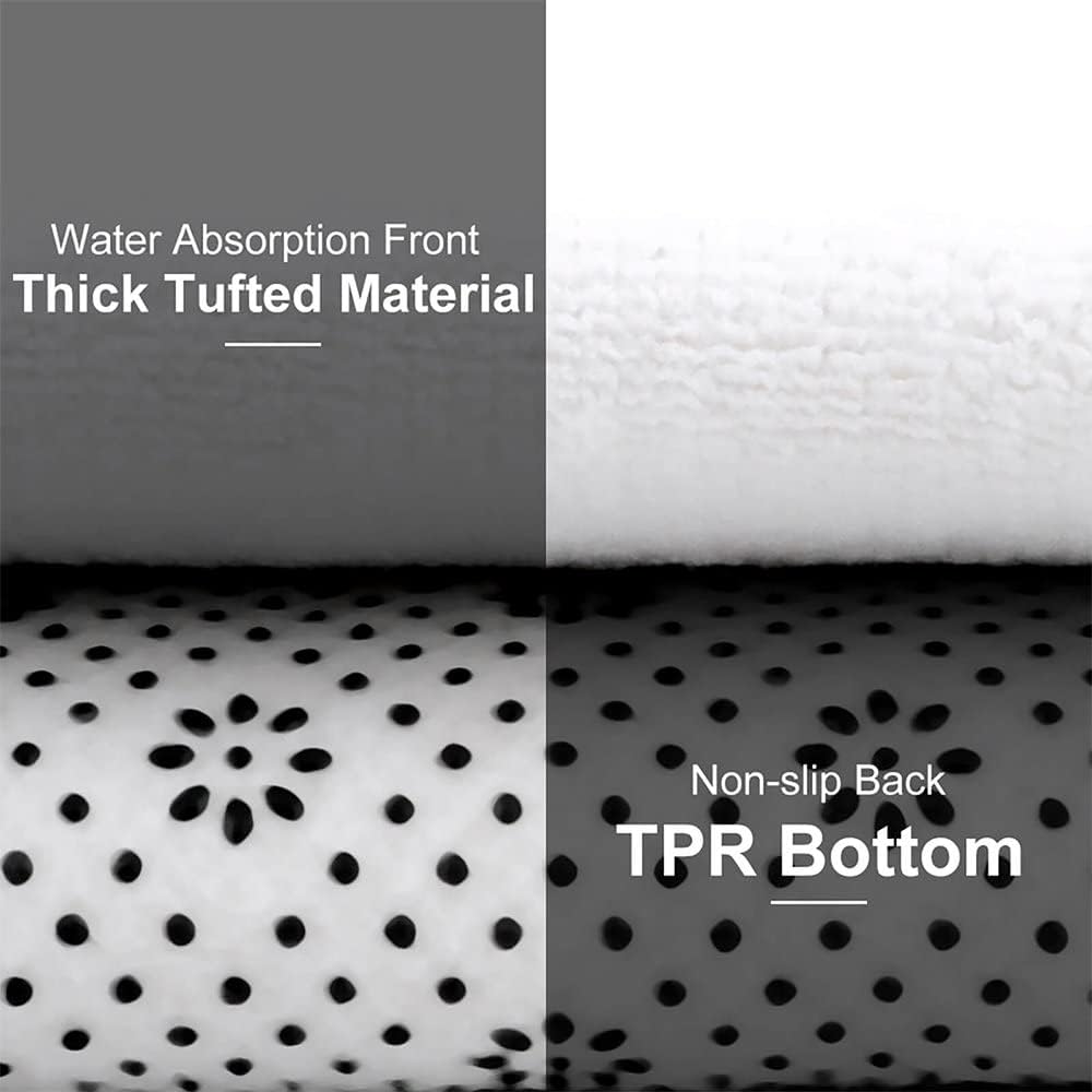 Hapuxt Bath Mat with Memory Foam Non-Slip 36x24 Inch