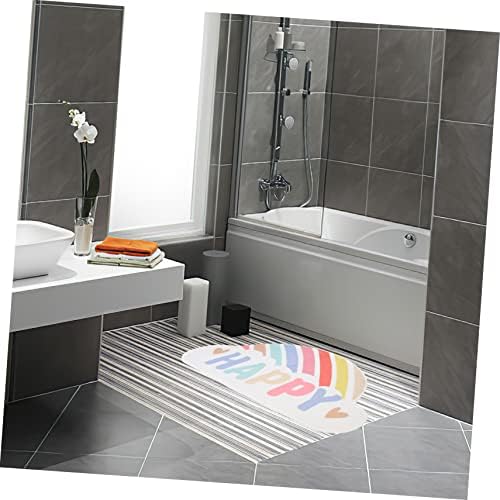 Rainbow Bath Mat Anti-Skid Bathroom Rug for Kids