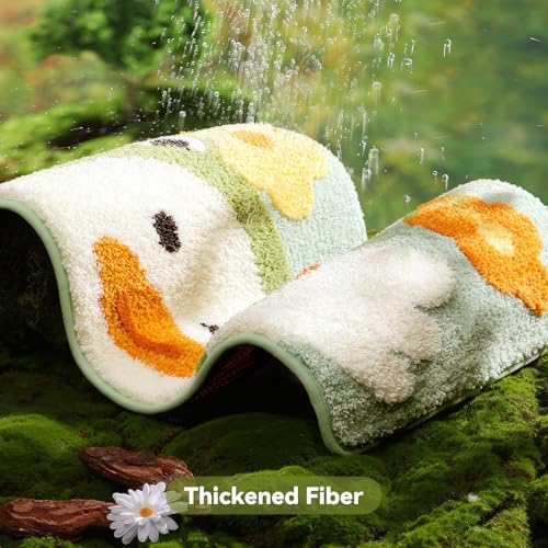 WREWING Animal Bath Mat with Cute Duck Design