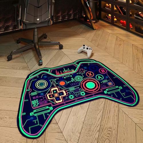 Cartoon Gamepad Floor Mat - Funny Non-Slip Soft