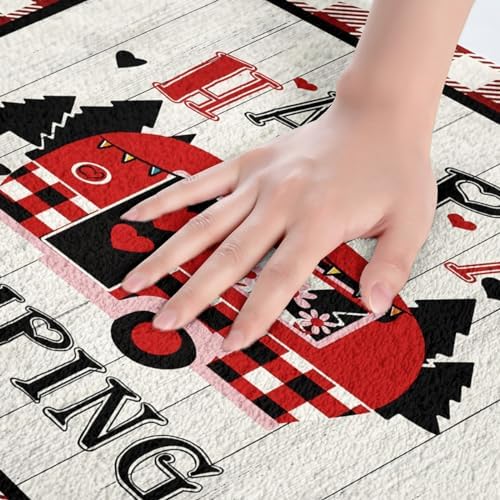 Feelyou Happy Camping Bathroom Rug 16x24 Kids RV Mat