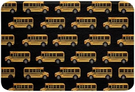 Erosebridal Waterproof School Bus Bath Mat 16x24