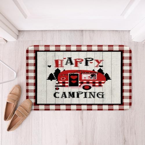 Feelyou Happy Camping Bathroom Rug 16x24 Kids RV Mat
