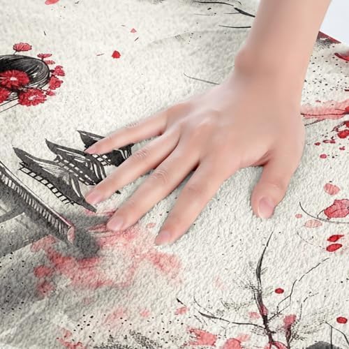 Erosebridal Cherry Blossom Bath Mat for Kids 1