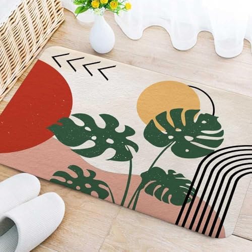 DYNH Boho Bath Mat 17x29 Non-Slip