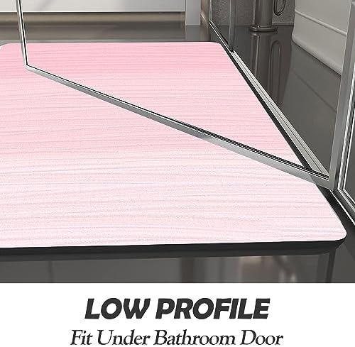 Ineffablex Cute Pink Gradient Bath Mat Quick Dry