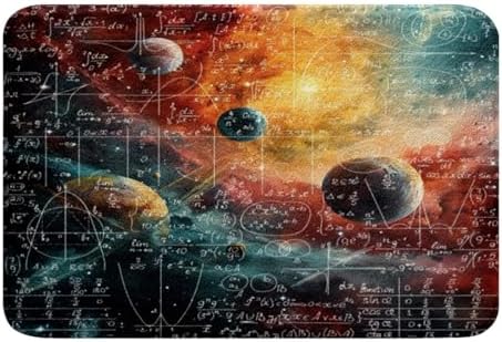 Feelyou Math Equation Bath Rugs 16x24 Kids Galaxy Solar System