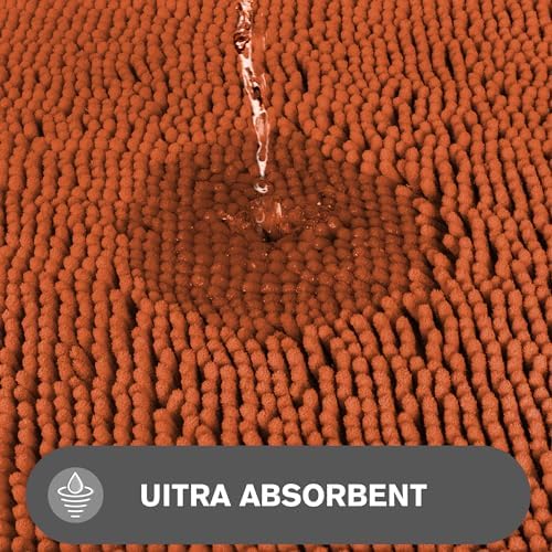 PureSwan Burnt Orange Bath Mat - 17 x 24