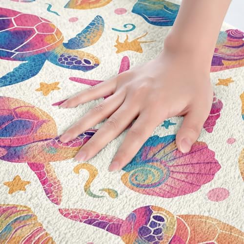 Erosebridal Sea Turtle Bath Rug Set for Kids 1